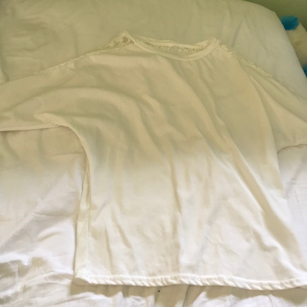 white long sleeve shirt